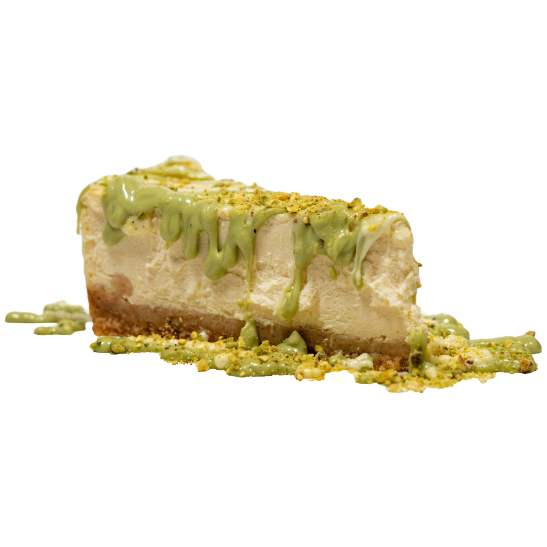 Pistachio & White Chocolate Cheesecake