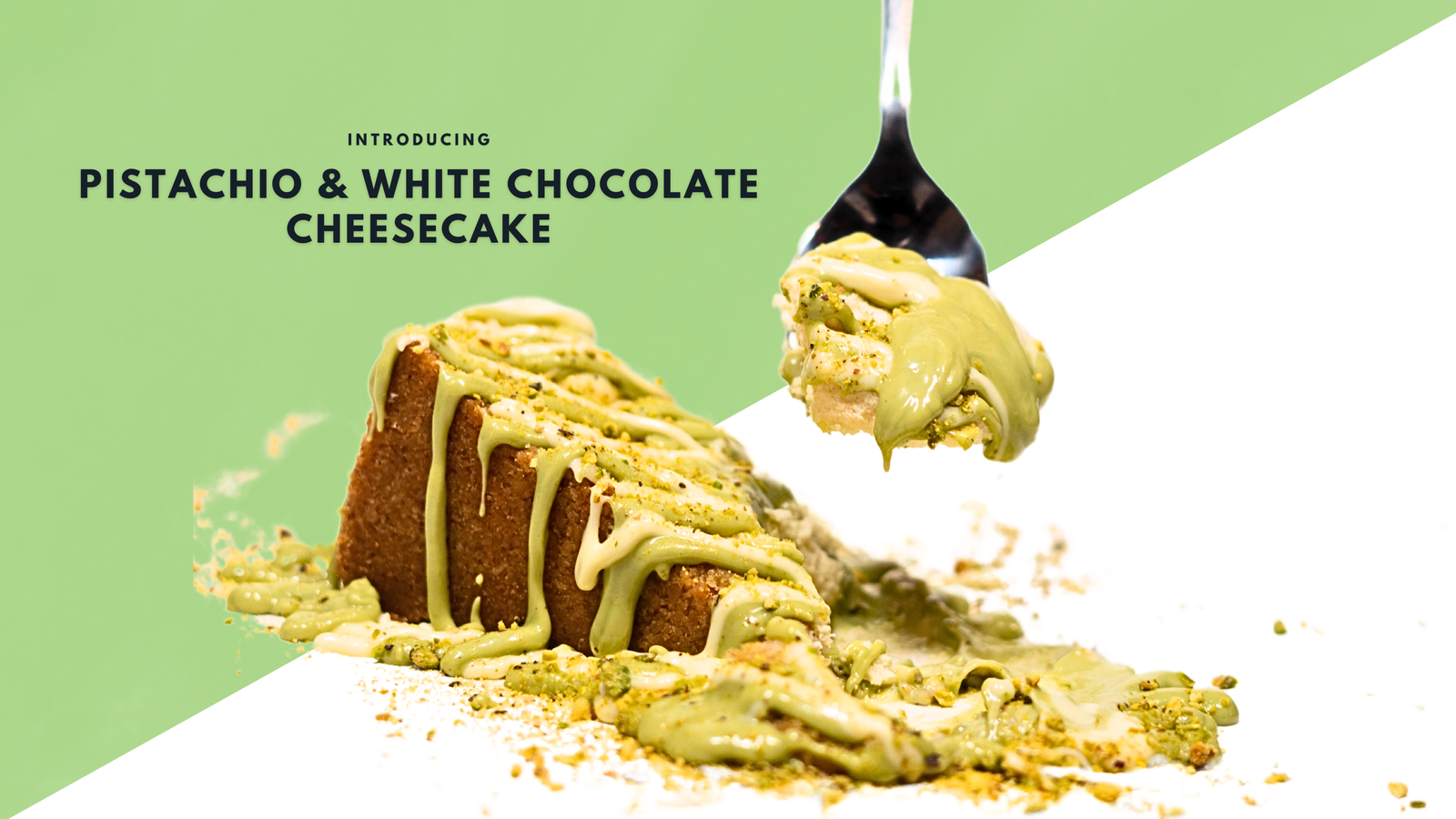 Pistachio & White Chocolate Cheesecake